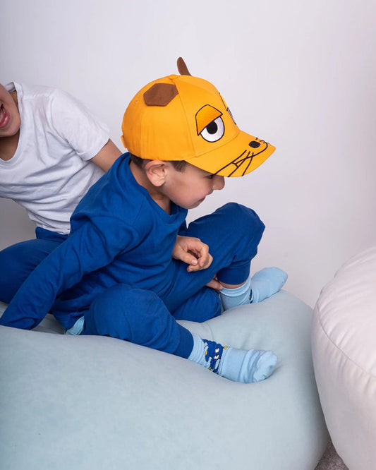 Detailansicht von koaa – Die Maus – curved Mascot Cap orange