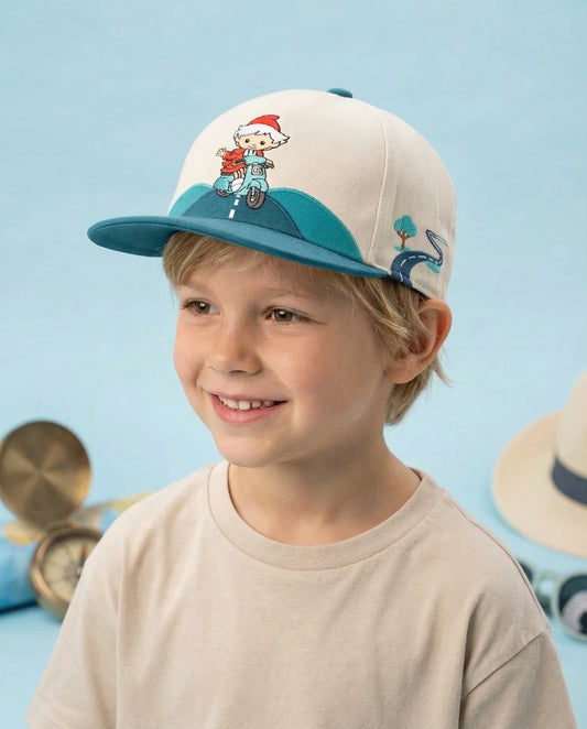 Detailansicht von koaa – Our Little Sandman “On The Road” – Snapback beige/blue
