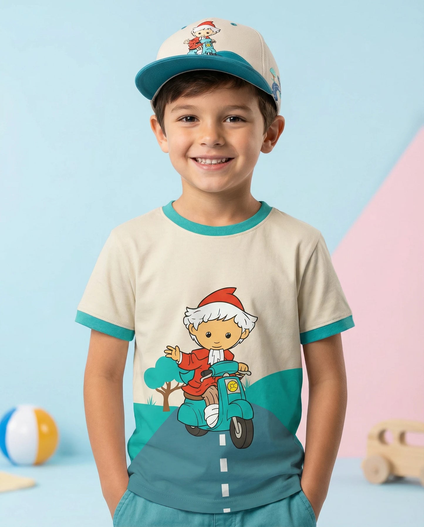 koaa – Unser Sandmännchen “On the Road” – T-Shirt beige