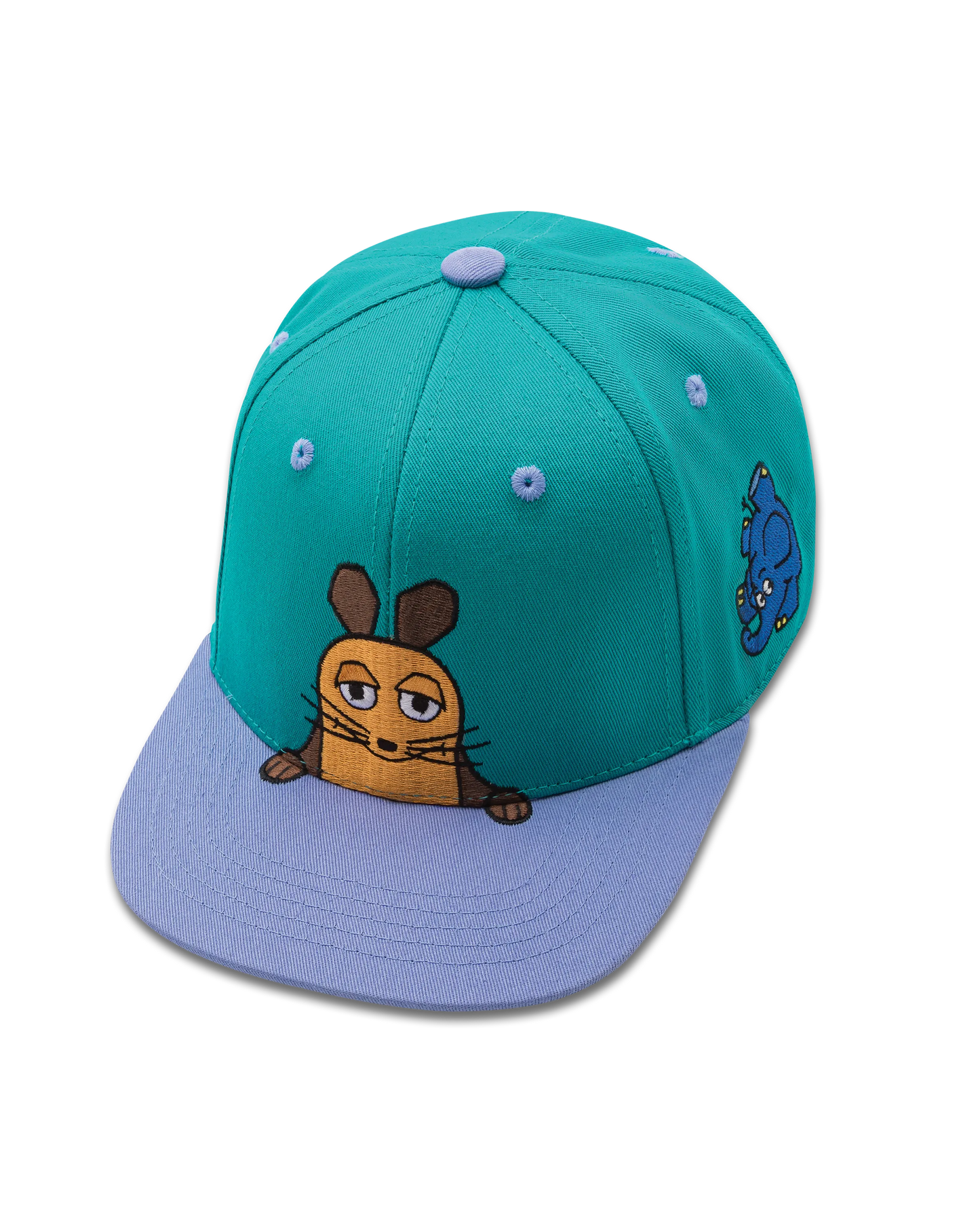 koaa – Maus, Elefant & Ente "Die Crew" – Snapback turquoise/blue