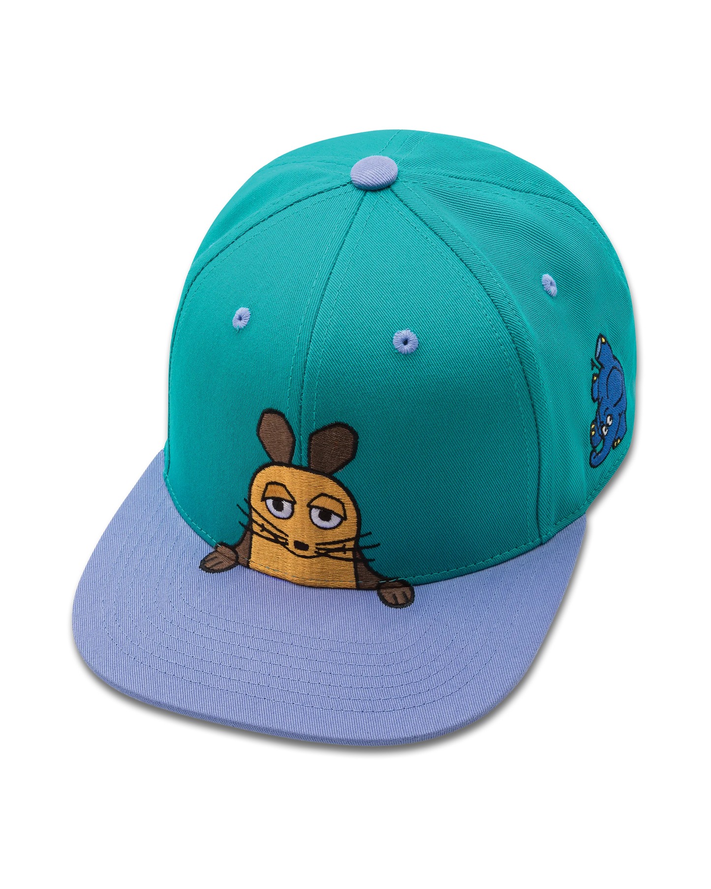koaa – Maus, Elefant & Ente "Die Crew" – Snapback turquoise/blue