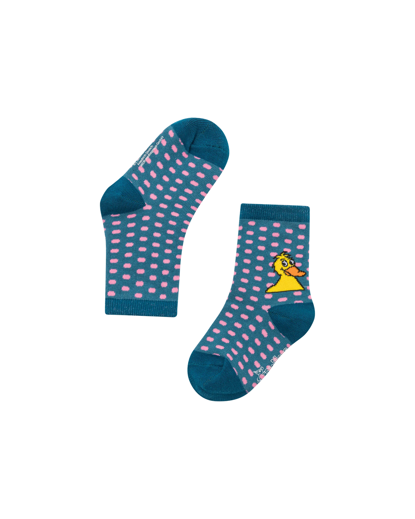 koaa – Die Ente "All Over" – Socks turquoise/pink
