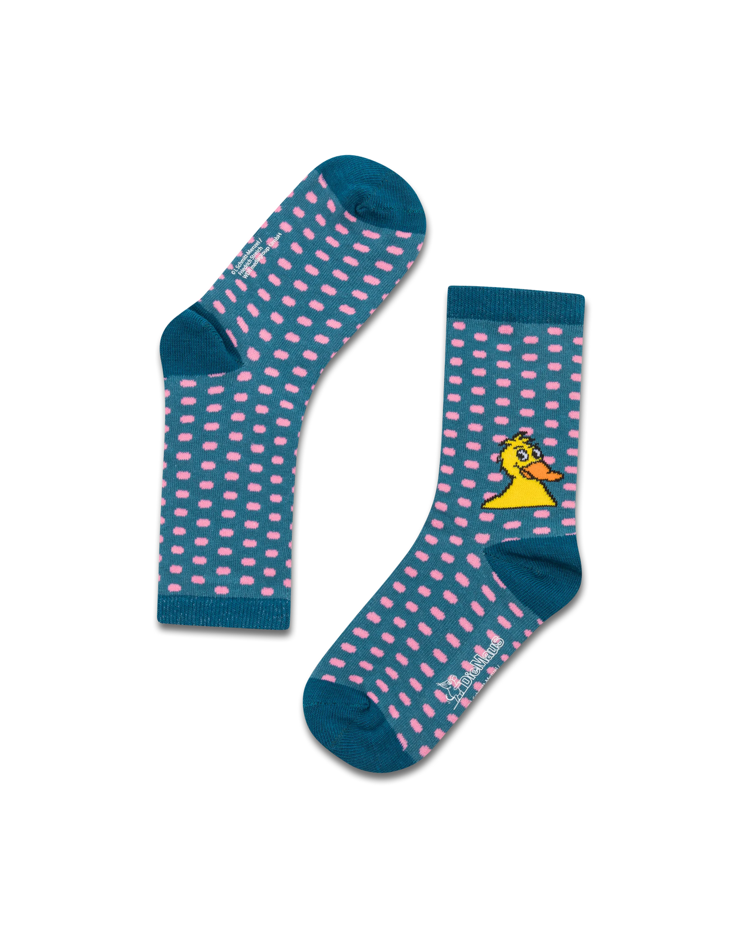 koaa – Die Ente "All Over" – Socks turquoise/pink