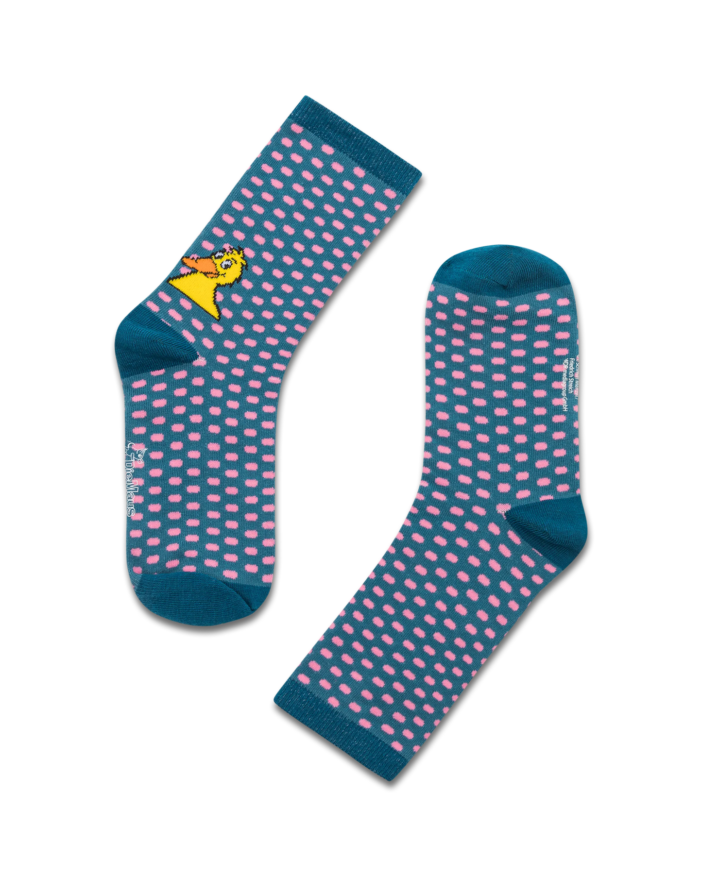 koaa – Die Ente "All Over" – Socks turquoise/pink