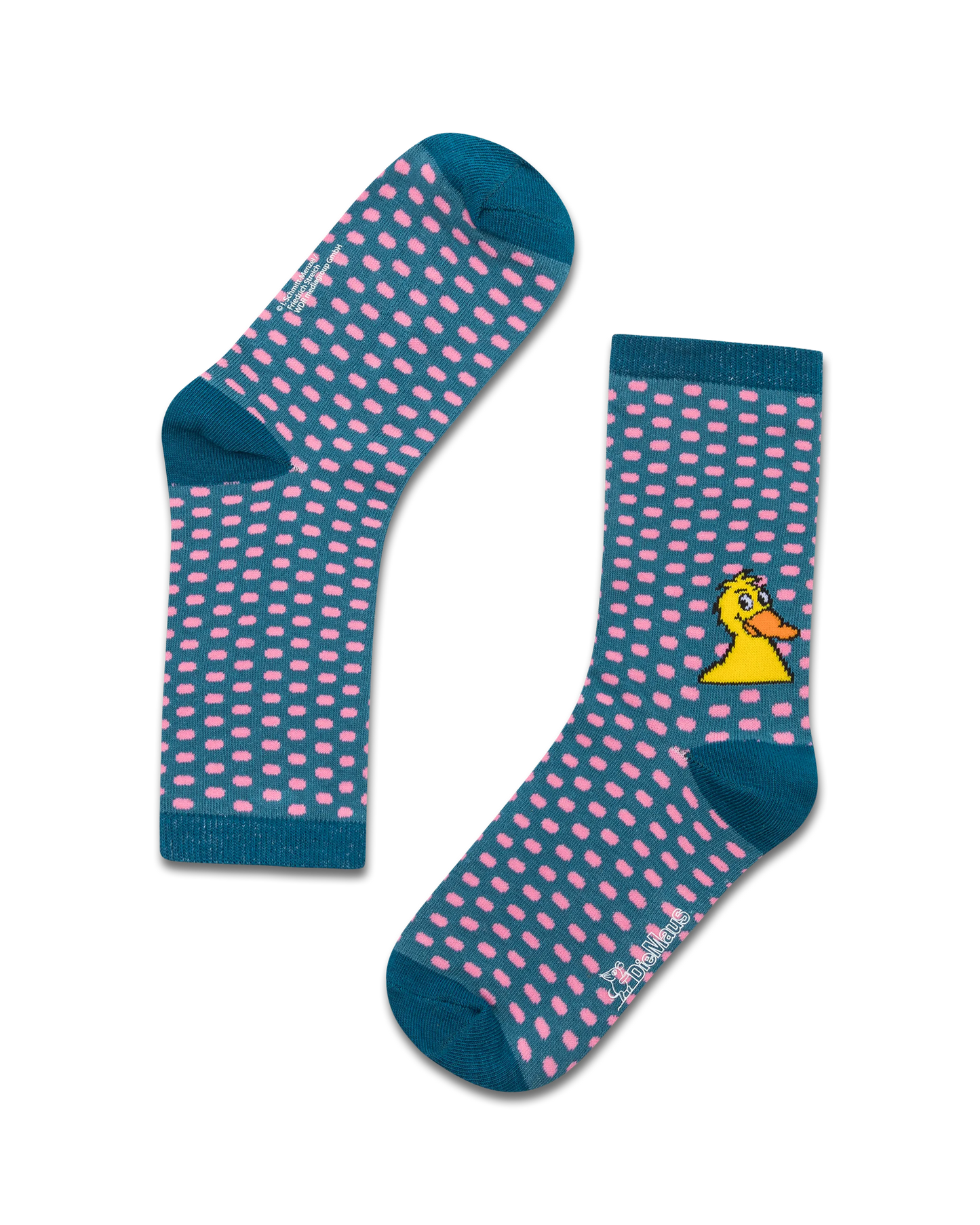 koaa – Die Ente "All Over" – Socks turquoise/pink