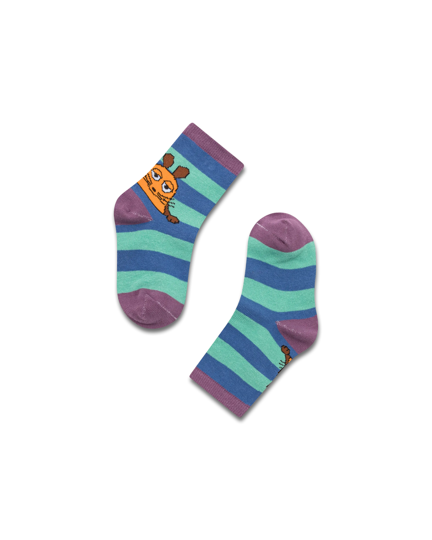 koaa – Die Maus "Stripes" – Socks blue/green