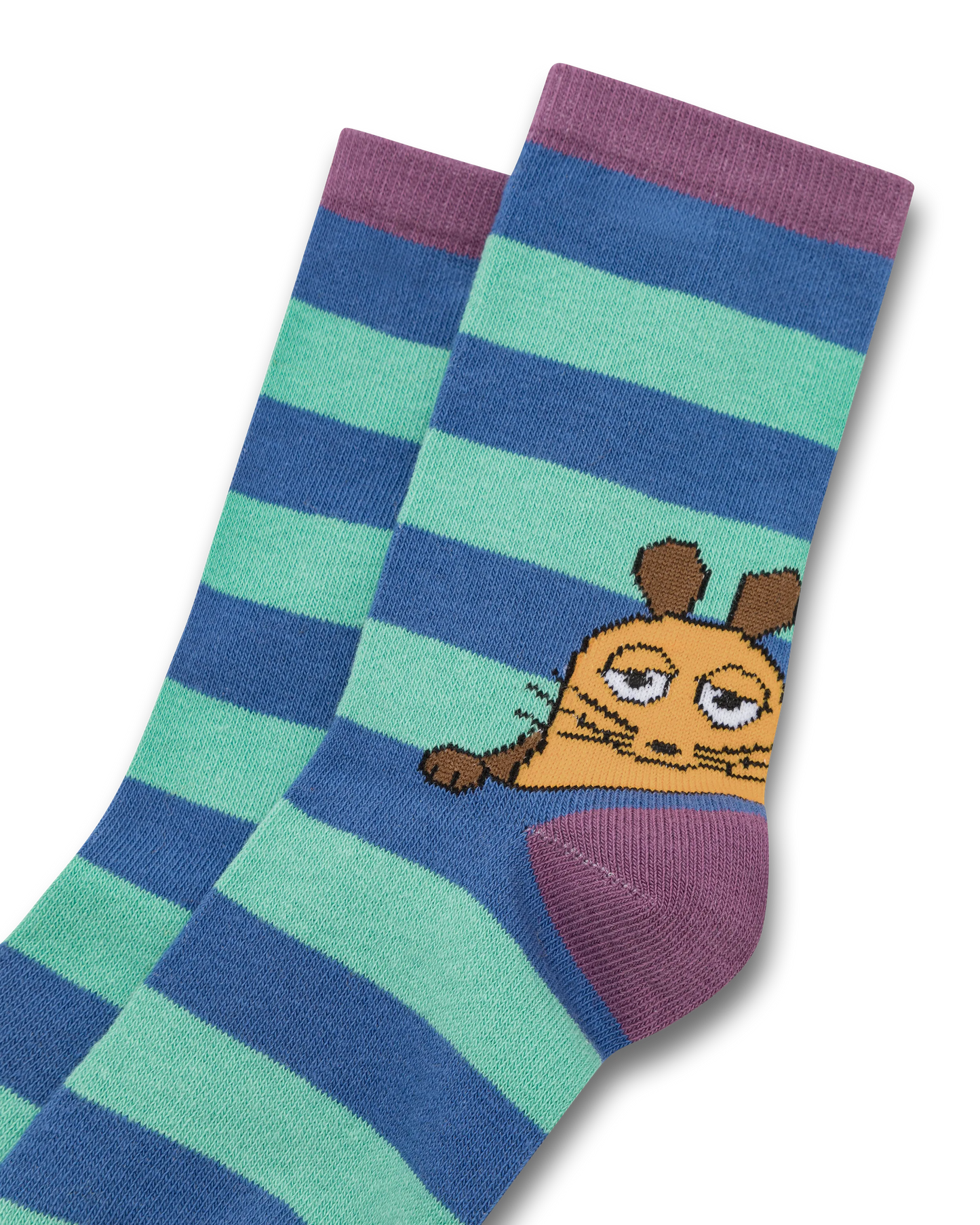 koaa – Die Maus "Stripes" – Socks blue/green