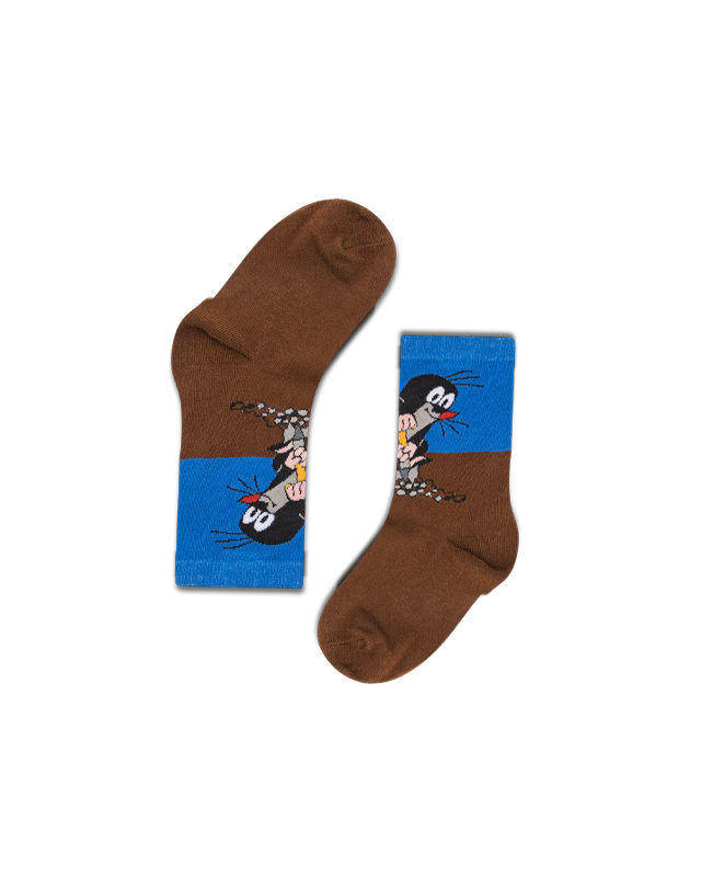 koaa – Der kleine Maulwurf "Am Graben" – Socks blue/brown