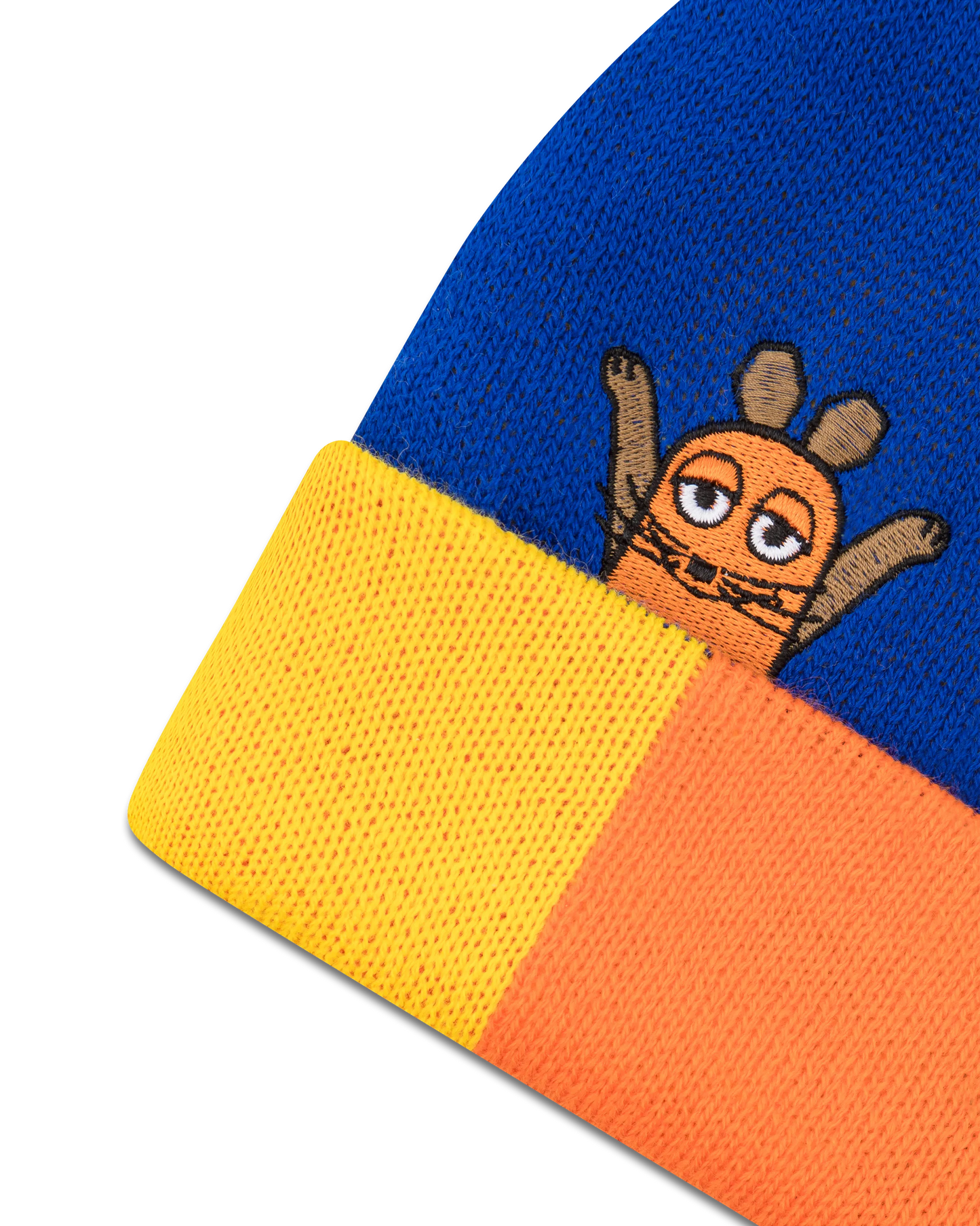 koaa – Maus & Friends "Color Block" – Beanie blue/yellow/orange