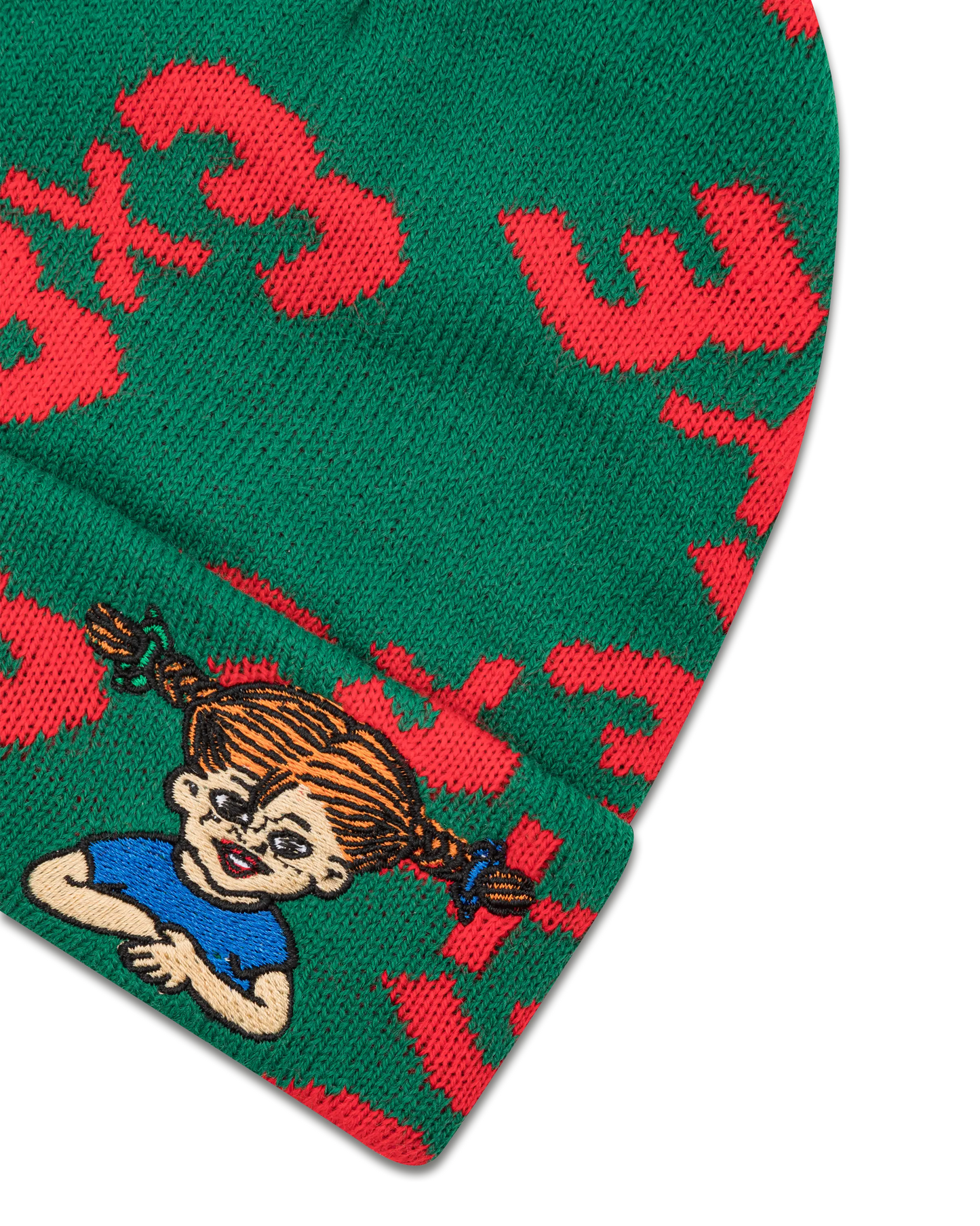 koaa – Pippi Langstrumpf "3x3" - Beanie green/orange