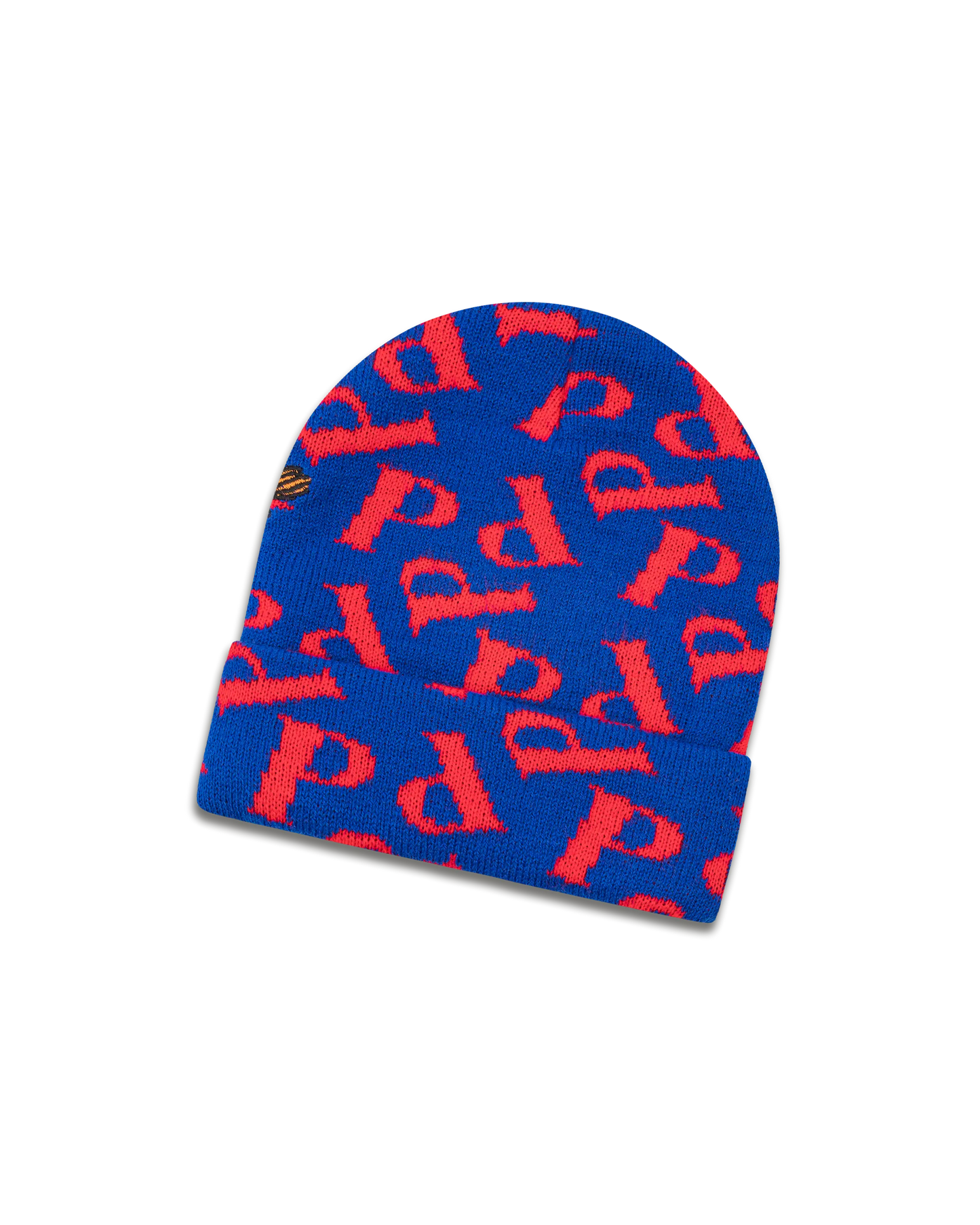 koaa – Pippi Langstrumpf "P" - Beanie blue/red