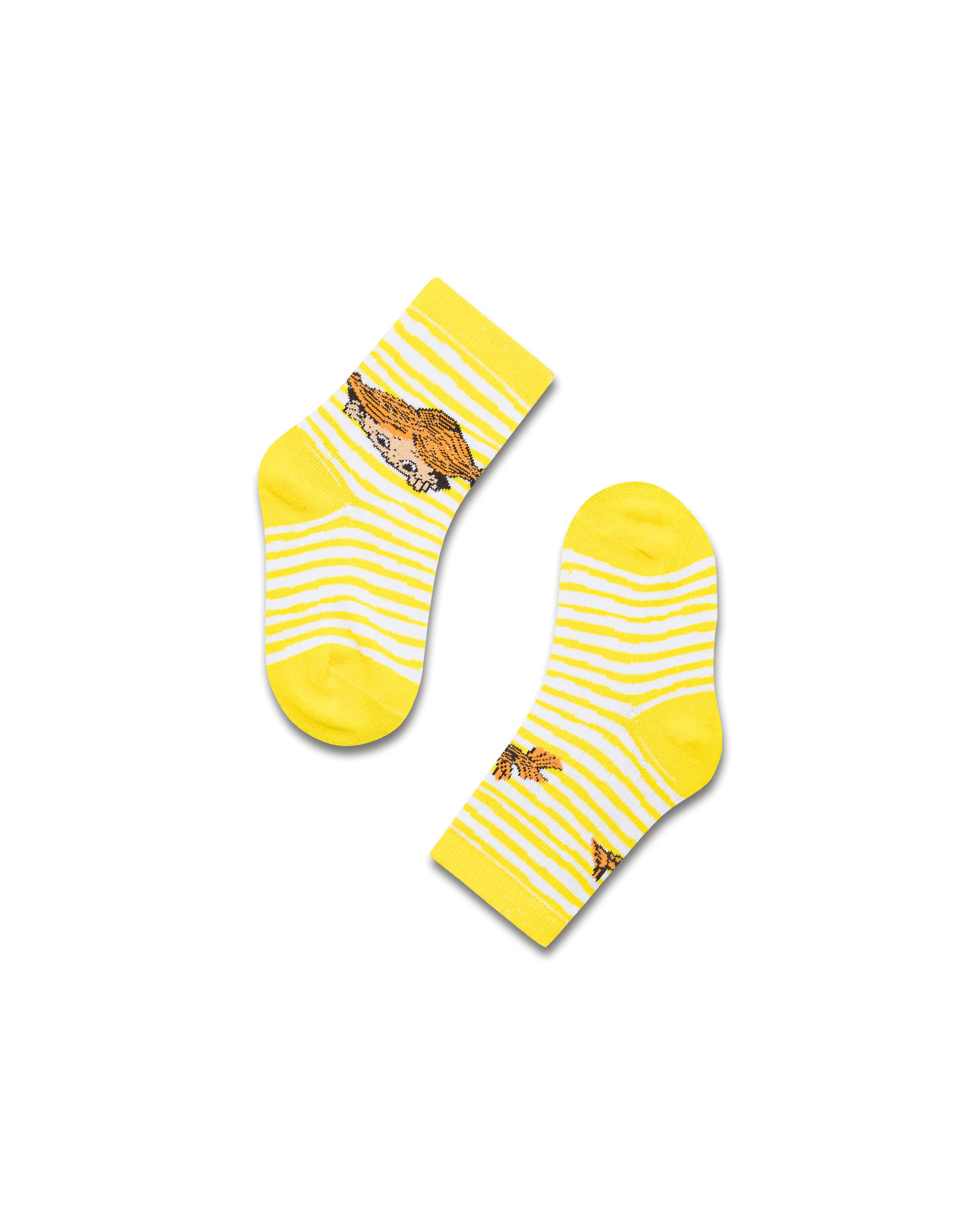 koaa – Pippi Langstrumpf Stripes – Easy Socks yellow/white