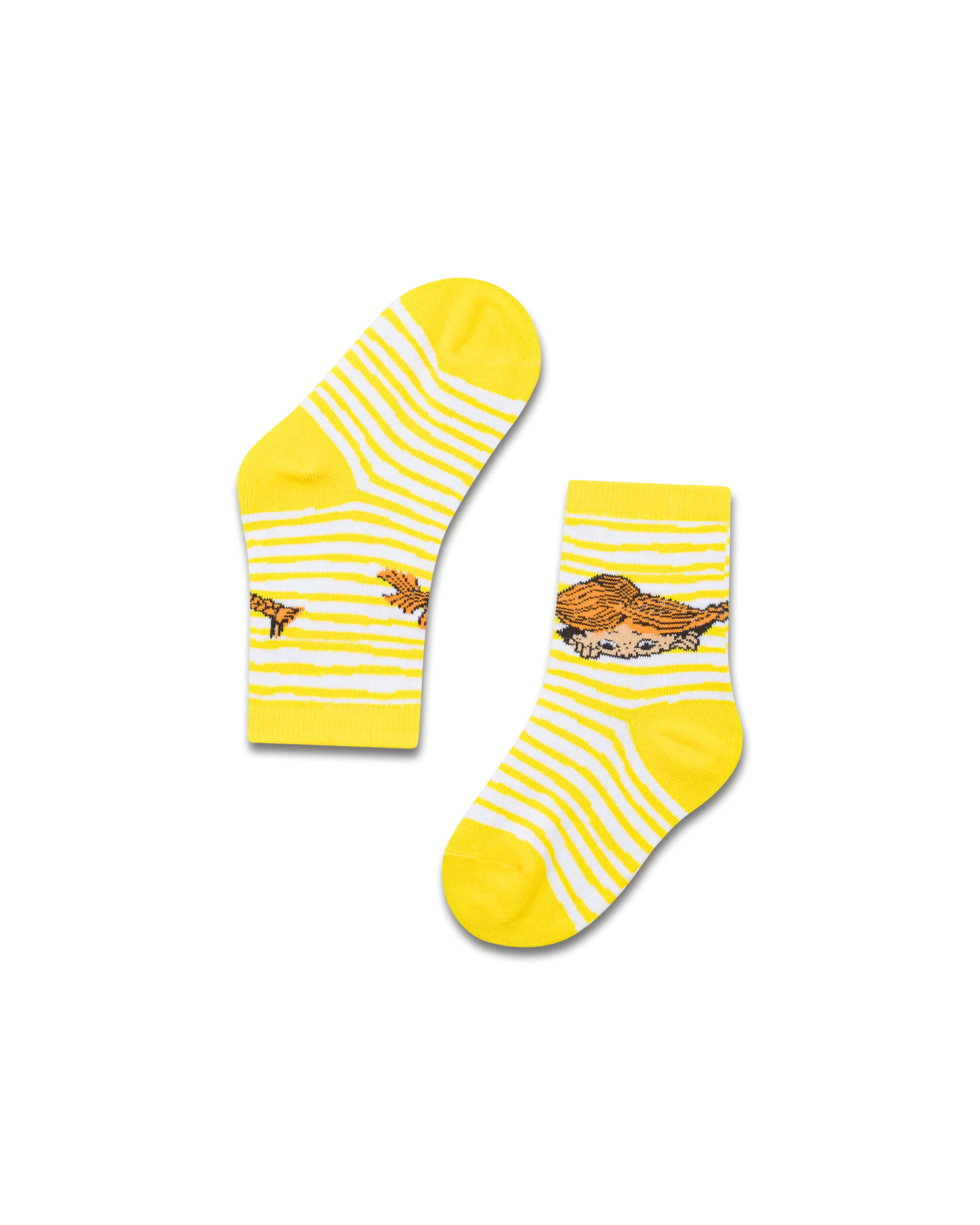 koaa – Pippi Langstrumpf Stripes – Easy Socks yellow/white