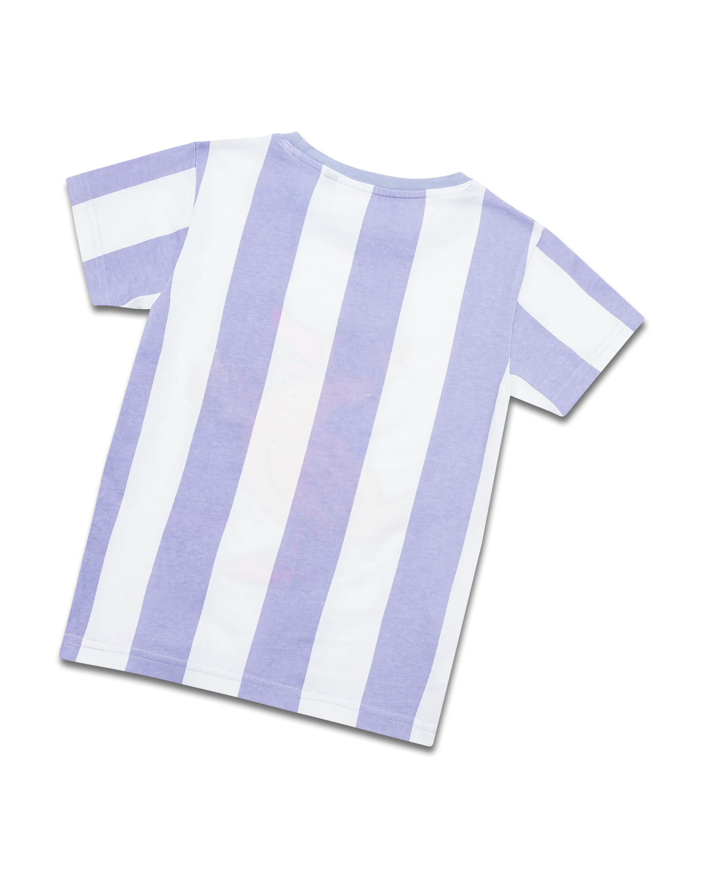 koaa – Die Ente Ice Cream Stripes – T-Shirt white/purple