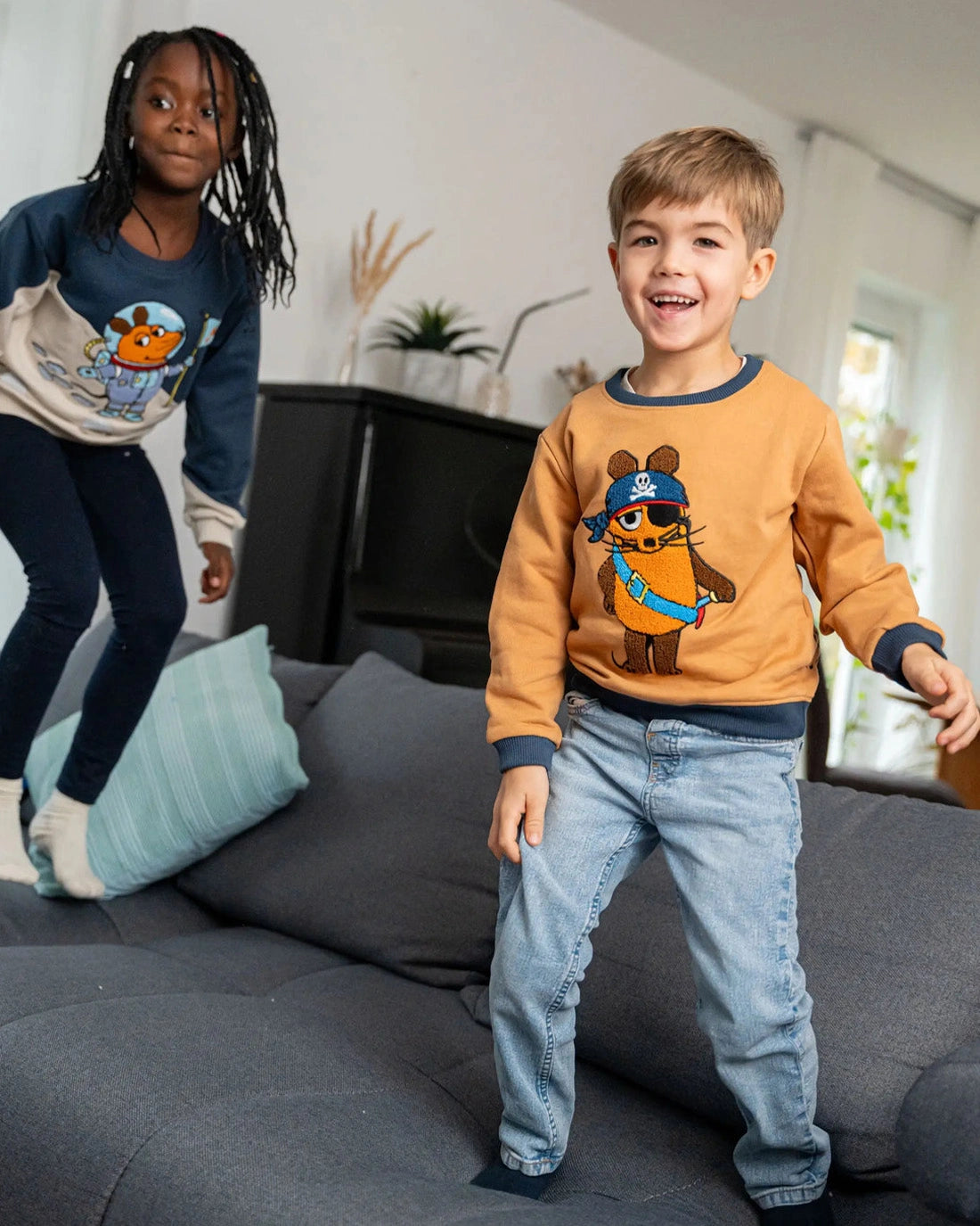 koaa – Die Maus “Pirat” – Sweater brown/navy