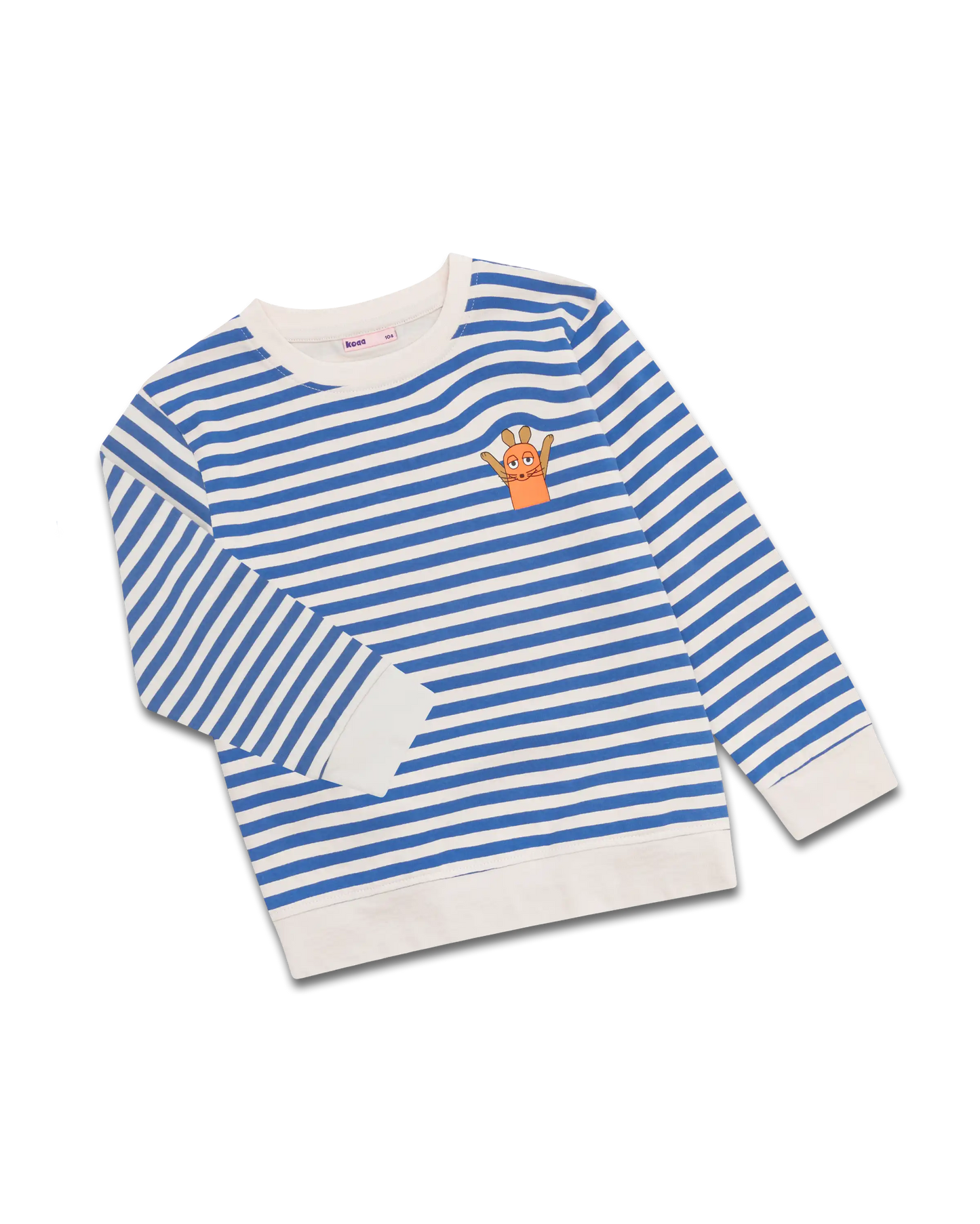koaa – Die Maus “Stripes” – Longsleeve blue/white