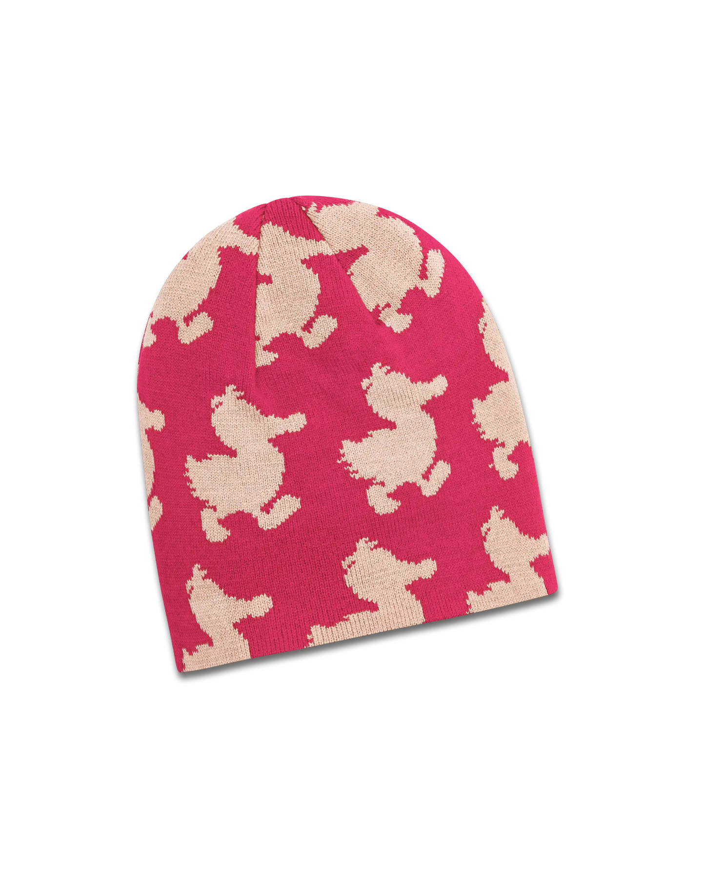 koaa – Die Ente “Silhouette” – Reversible Beanie green/red/beige