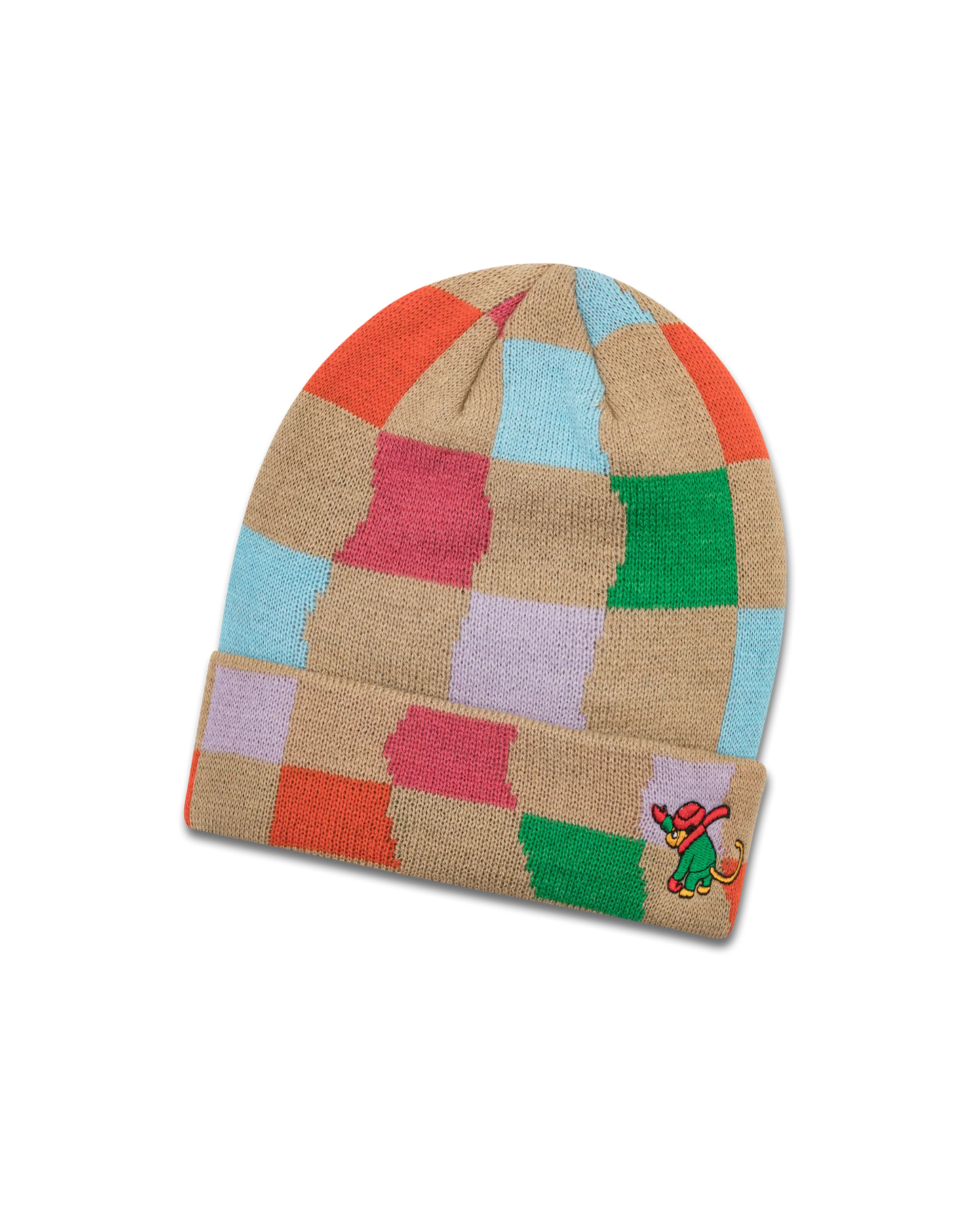 koaa – Pippi Langstrumpf “Karo” – Beanie beige/red/yellow/green
