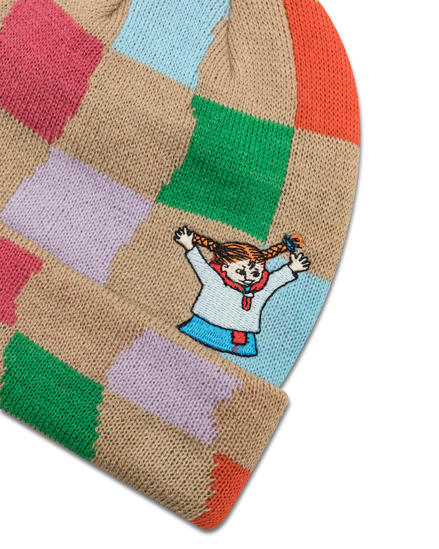 koaa – Pippi Langstrumpf “Karo” – Beanie beige/red/yellow/green