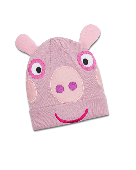 koaa – Peppa Pig – Mascot Beanie | Pink kids' beanie made from recycled material