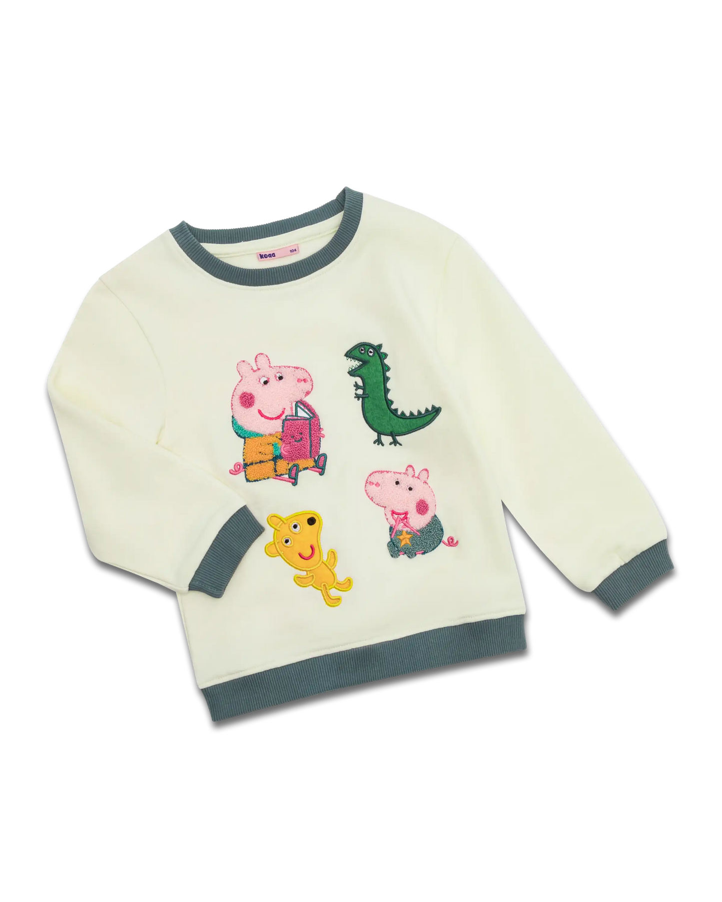 koaa – Peppa Wutz “Cozy Corner” – Sweater beige/green