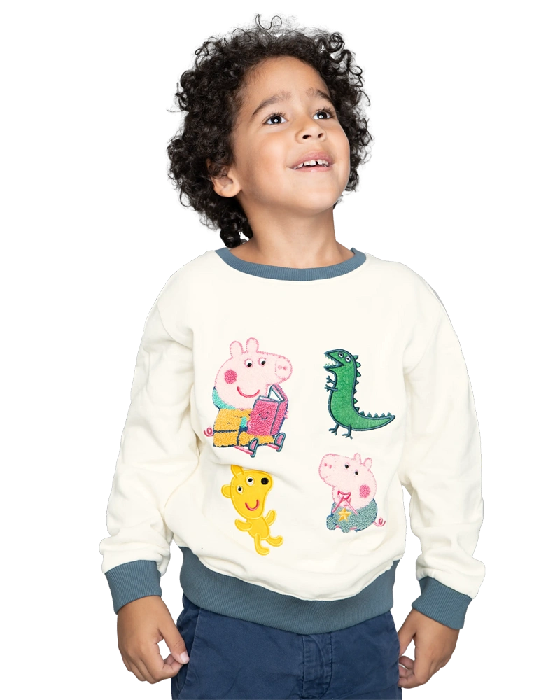 koaa – Peppa Wutz “Cozy Corner” – Sweater beige/green