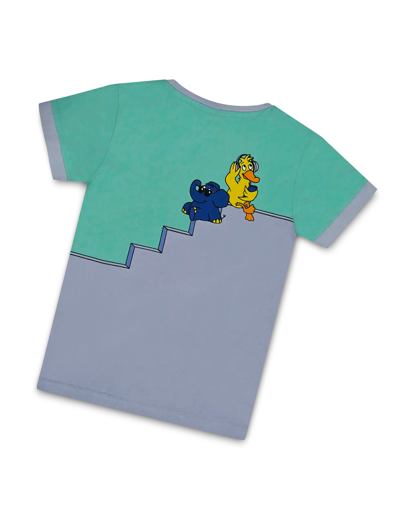 koaa – Maus, Elefant & Ente "Boombox" – T-Shirt green/purple