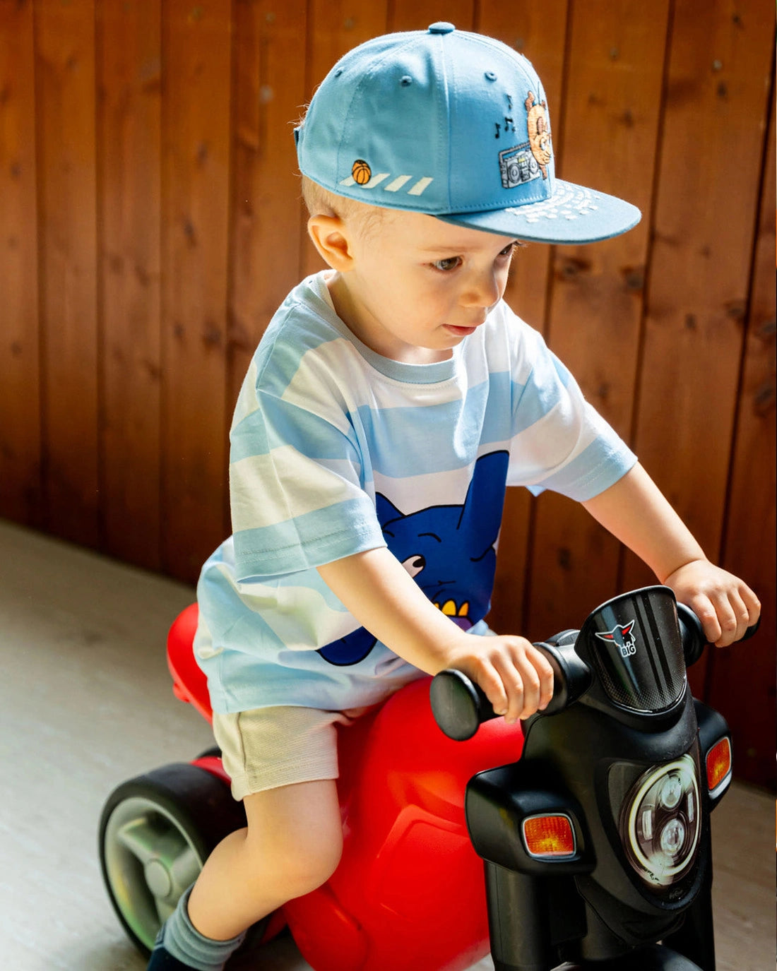 koaa – Maus, Elefant & Ente “Boombox” – Snapback blue/gray