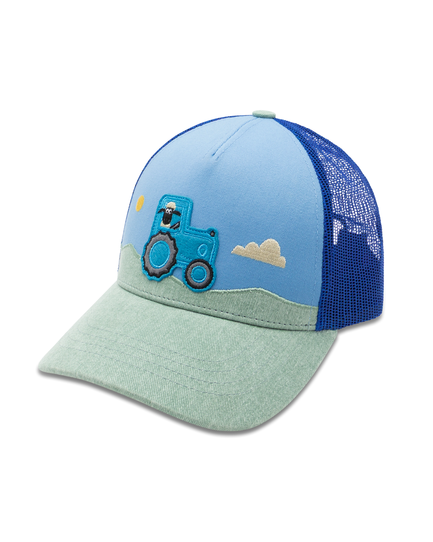 koaa – Shaun das Schaf „Traktor“ – Trucker Cap blue/green