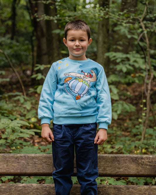 Detailansicht von koaa – Obelix Allez – Sweatshirt blue