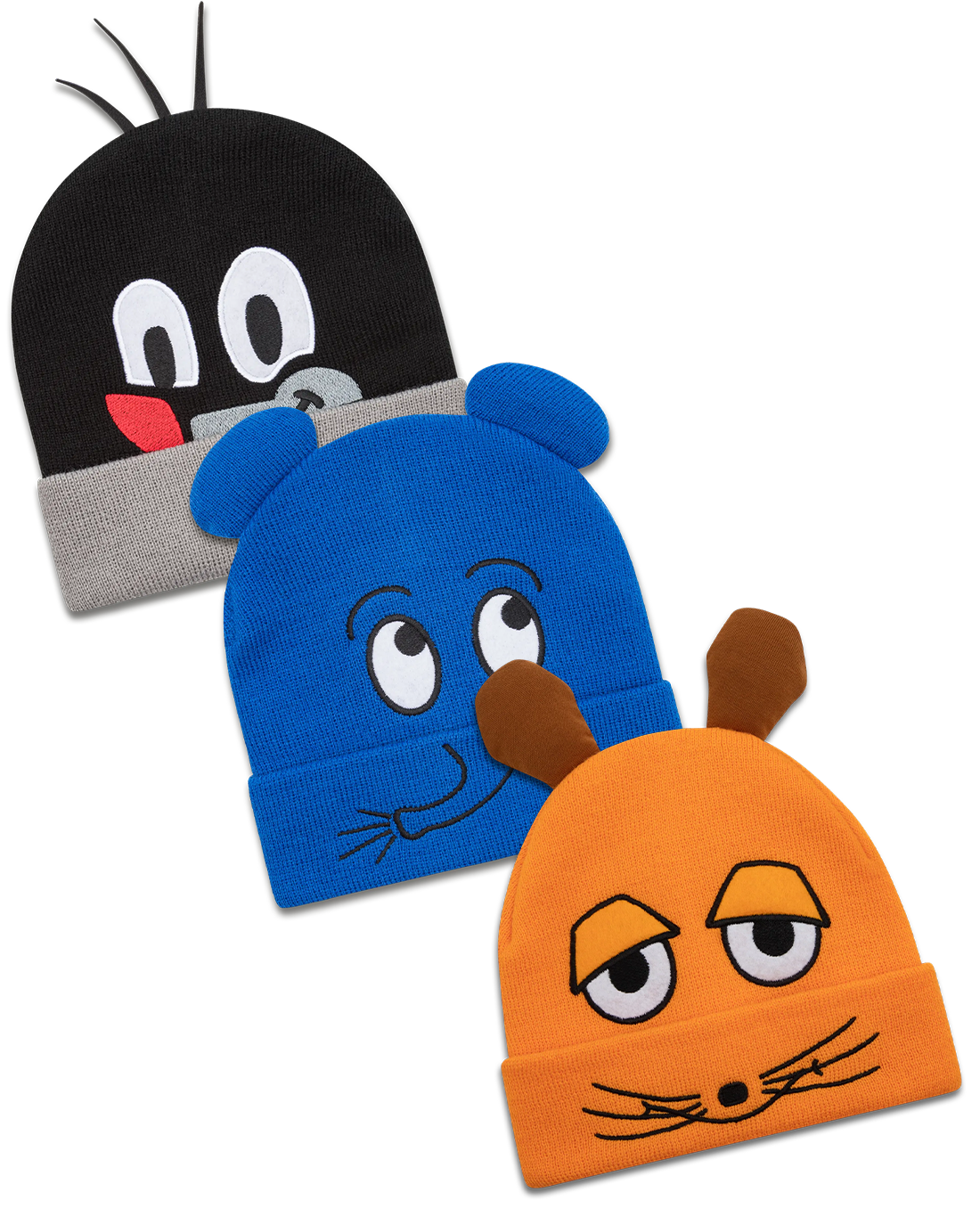 Halloween & Karneval/Fasching Sets "Die Maus, Der Elefant & Der kleine Maulwurf Mascot Beanie"