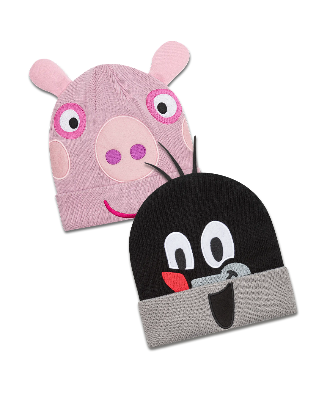 Halloween & Karneval/Fasching Set "Maulwurf + Peppa Mascot Beanie"