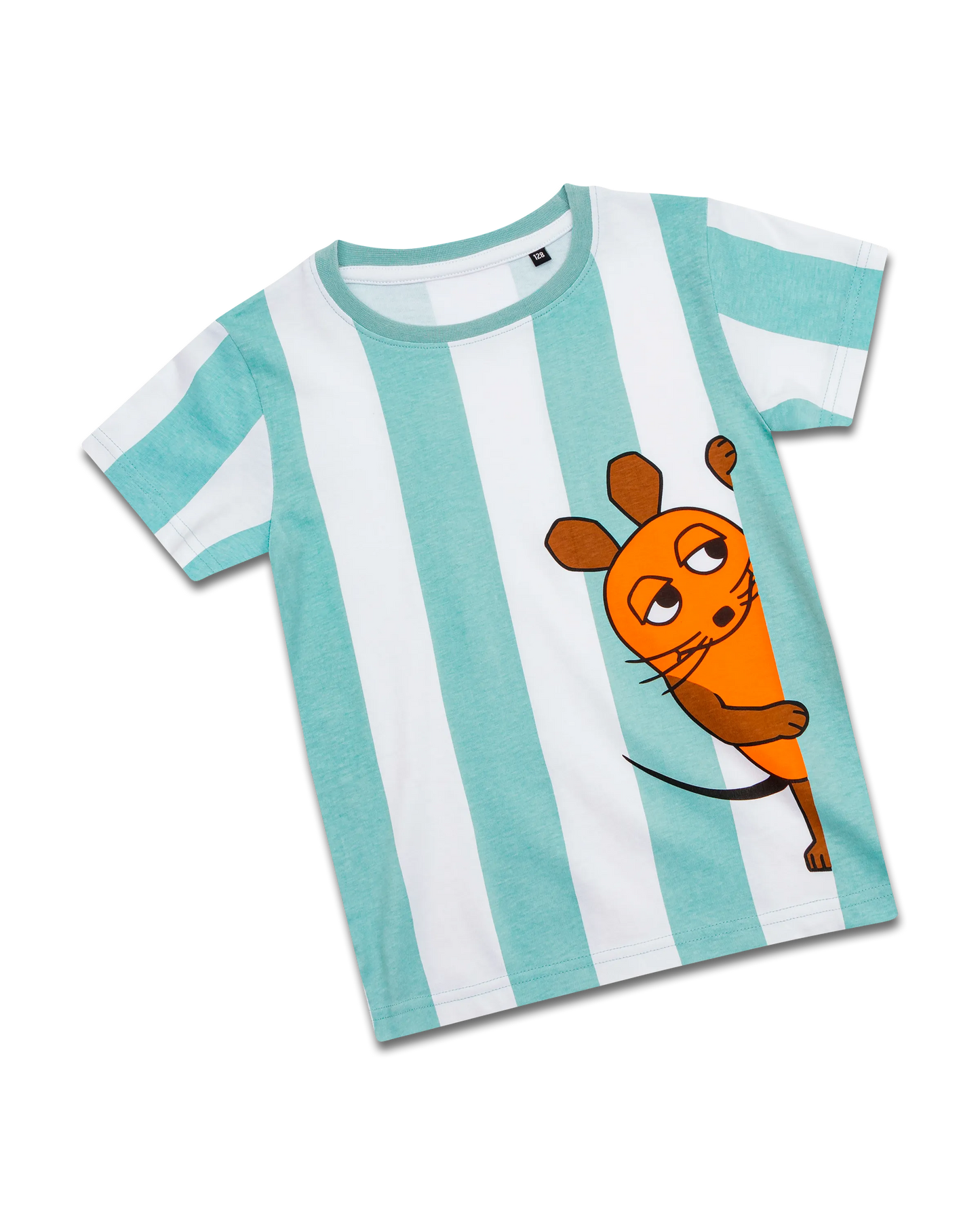 koaa – Die Maus "Guck Guck" Stripes – T-Shirt white/green
