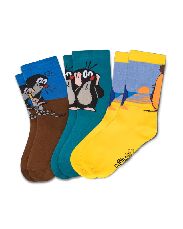 koaa – Maus & Maulwurf – Socks 3er-Pack