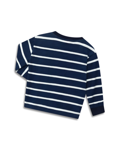 koaa – Idefix "Guck Guck" Stripes – Longsleeve blue
