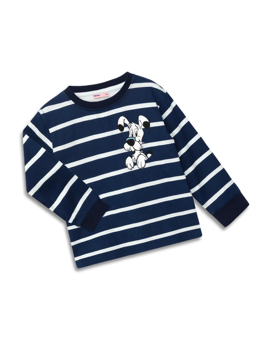 koaa – Idefix "Guck Guck" Stripes – Longsleeve blue