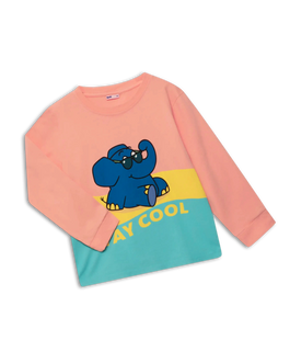 koaa – Der Elefant “Stay Cool” – Longsleeve pink/yellow/blue