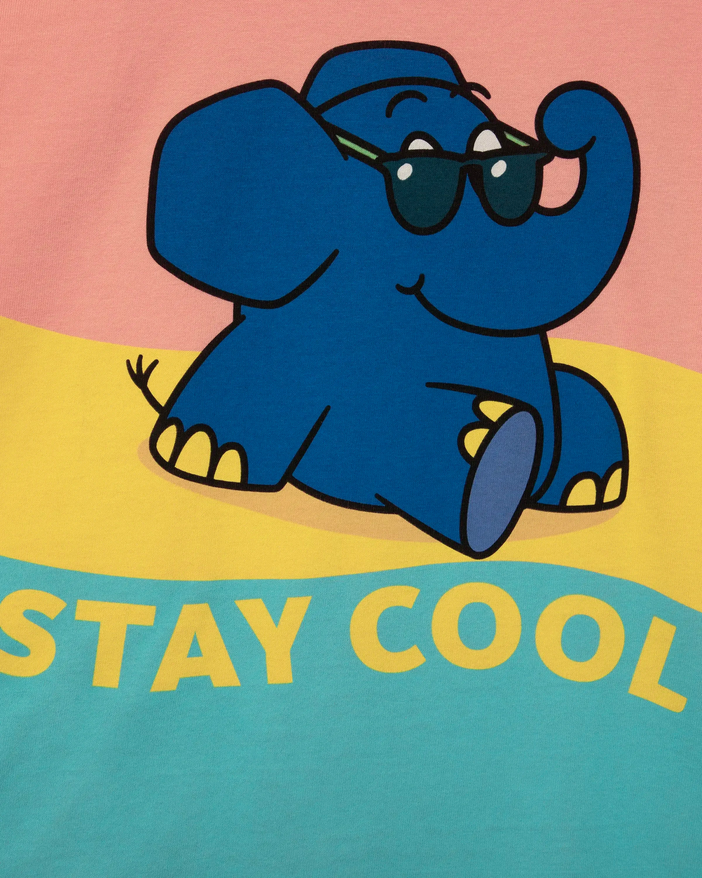 koaa – The Elephant “Stay Cool” – Longsleeve pink/yellow/blue
