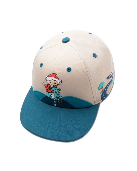 koaa – Our Sandman « On The Road » – Casquette Snapback beige/bleu
