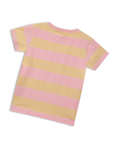 koaa – Biene Maja Stripes – T-Shirt pink/yellow