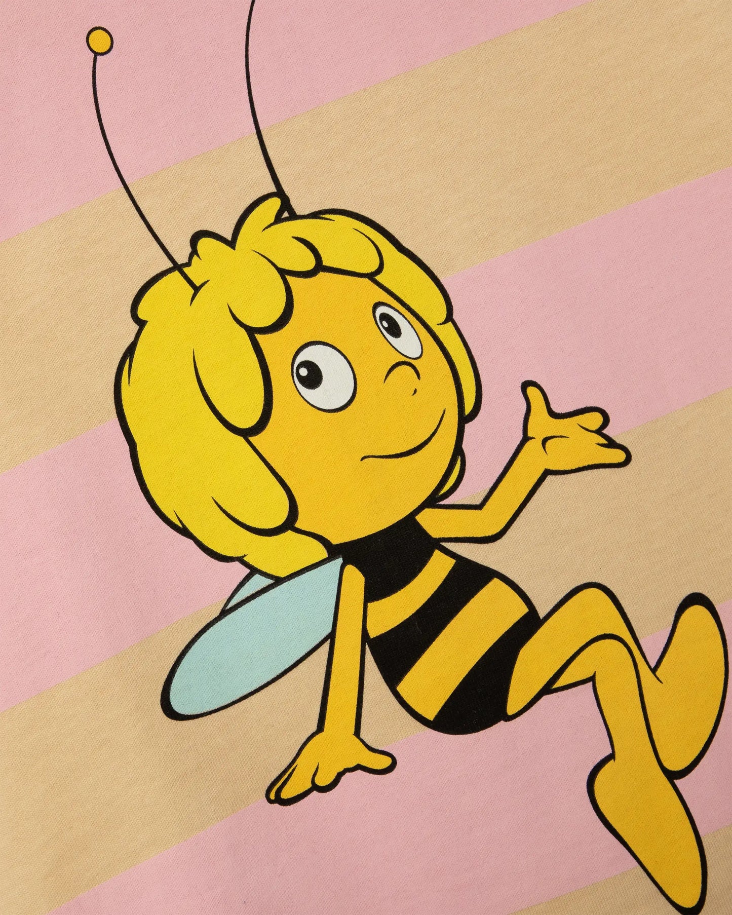 koaa – Biene Maja Stripes – T-Shirt pink/yellow