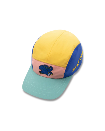 koaa – The Elephant « Stay Cool » – Casquette cinq panneaux bleu/jaune/rose
