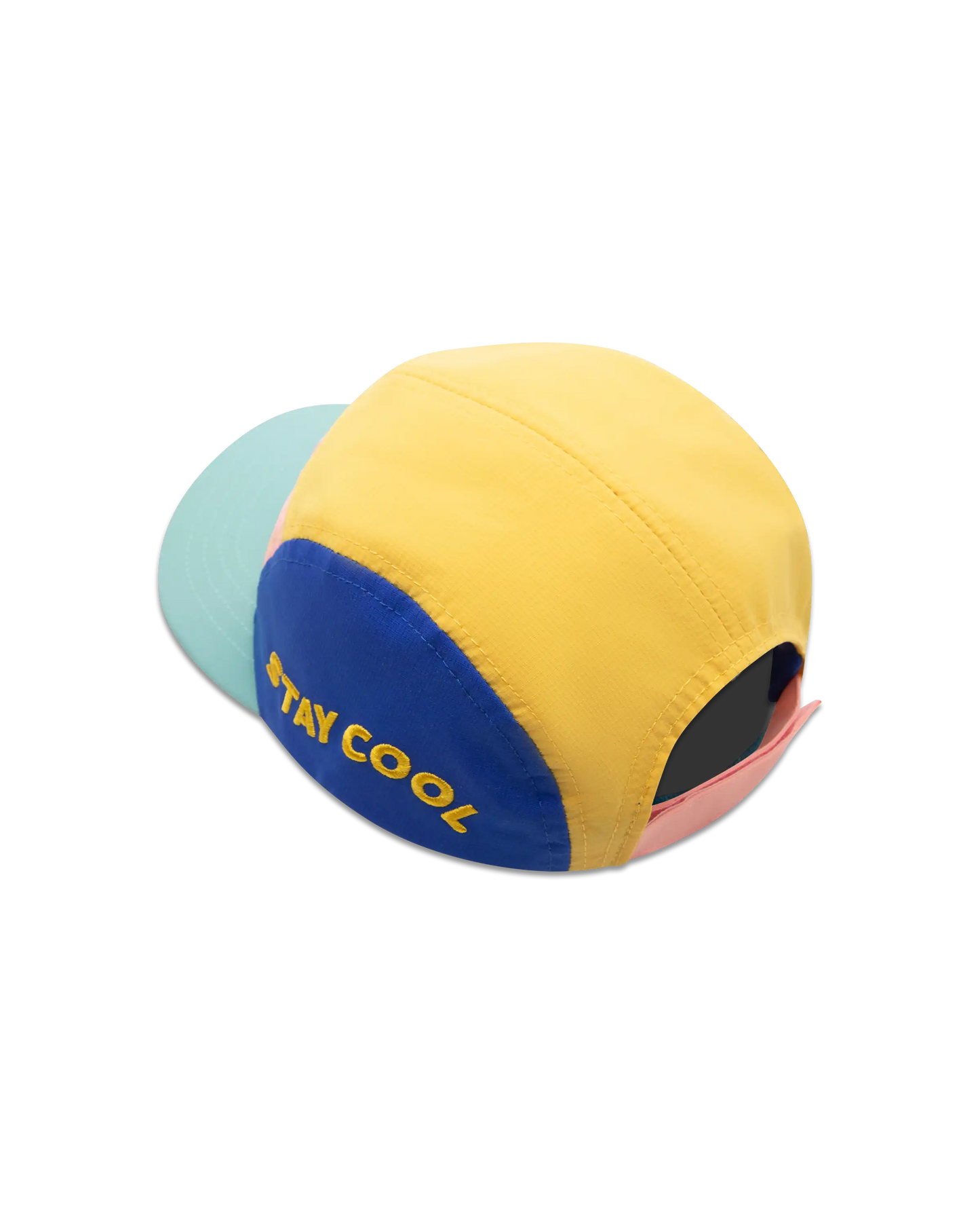 koaa – The Elephant « Stay Cool » – Casquette cinq panneaux bleu/jaune/rose