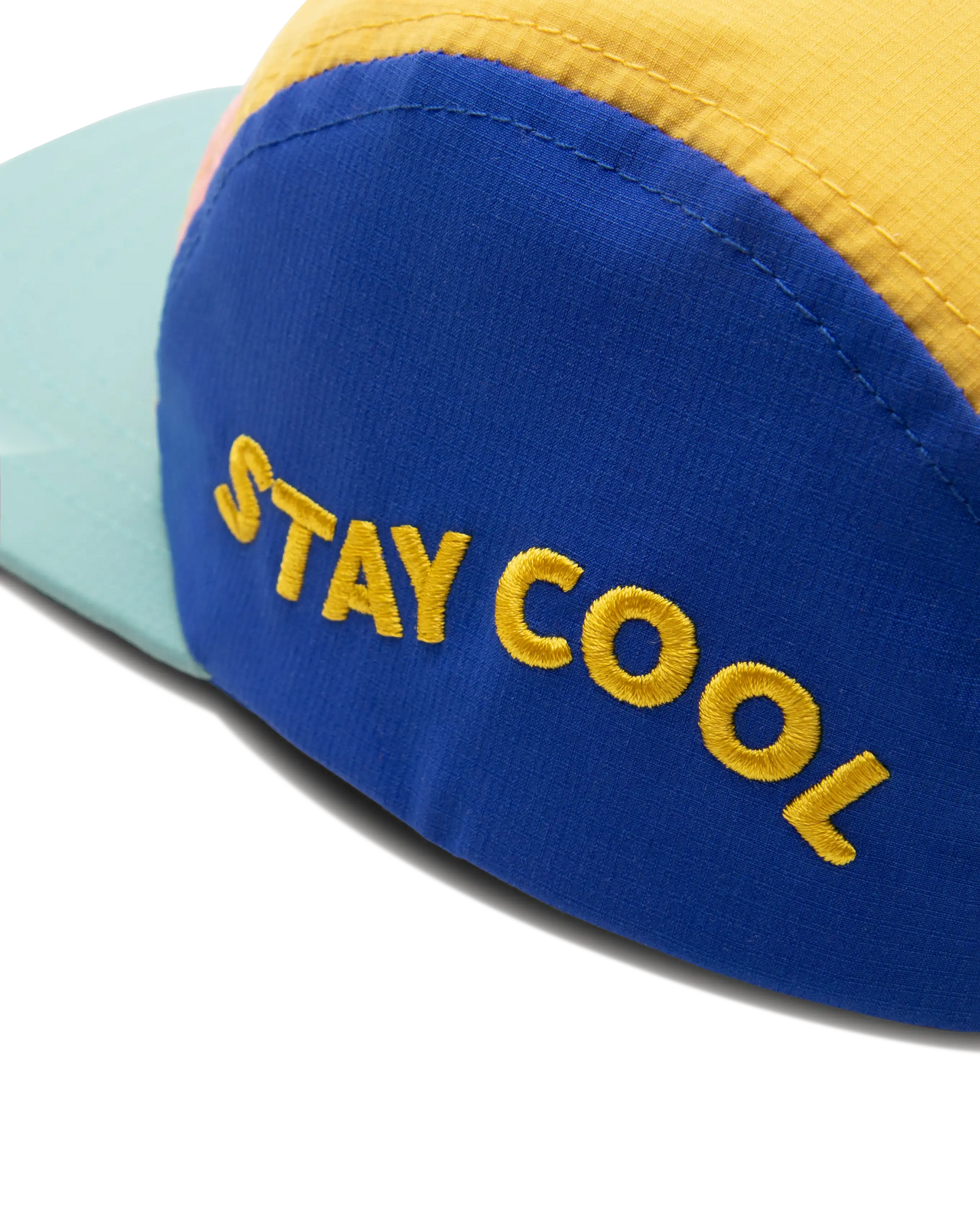 koaa – The Elephant « Stay Cool » – Casquette cinq panneaux bleu/jaune/rose