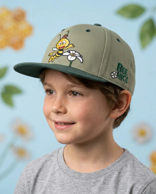 Detailansicht von koaa – Maya the Bee “Bee Nice” – Snapback green