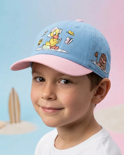 koaa – Our Little Sandman “Schnatterinchen Badespaß” – Polo Cap blue/pink 