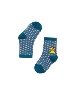 koaa – The Duck “All Over” – Socks turquoise/pink