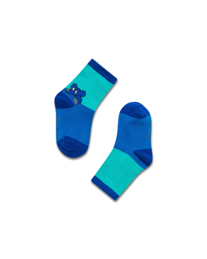 koaa – L'Éléphant « Guck-Guck » – Chaussettes vert/violet/marine