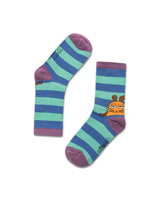 koaa – Die Maus "Stripes" – Socks blue/green