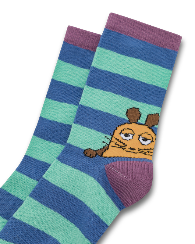 koaa – The Mouse “Stripes” – Socks blue/green